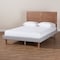 Baxton Studio Eloise Grey Upholstered and Ash Walnut Wood Full Size Platform Bed 164-9416-9419 - alternate 10